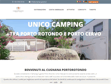 Tablet Screenshot of campingcugnana.it